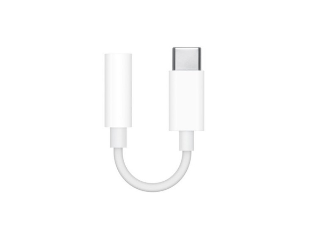 محول USB-C إلى مقبس سماعة رأس مقاس 3.5 ملم من Apple محول USB-C إلى مقبس سماعة رأس مقاس 3.5 ملم من Apple